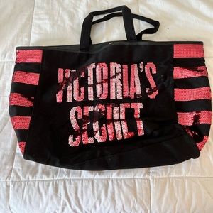 Victoria’s Secret sequin big tote bag vintage '